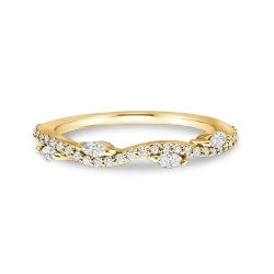 Aro Pétalos de Diamantes